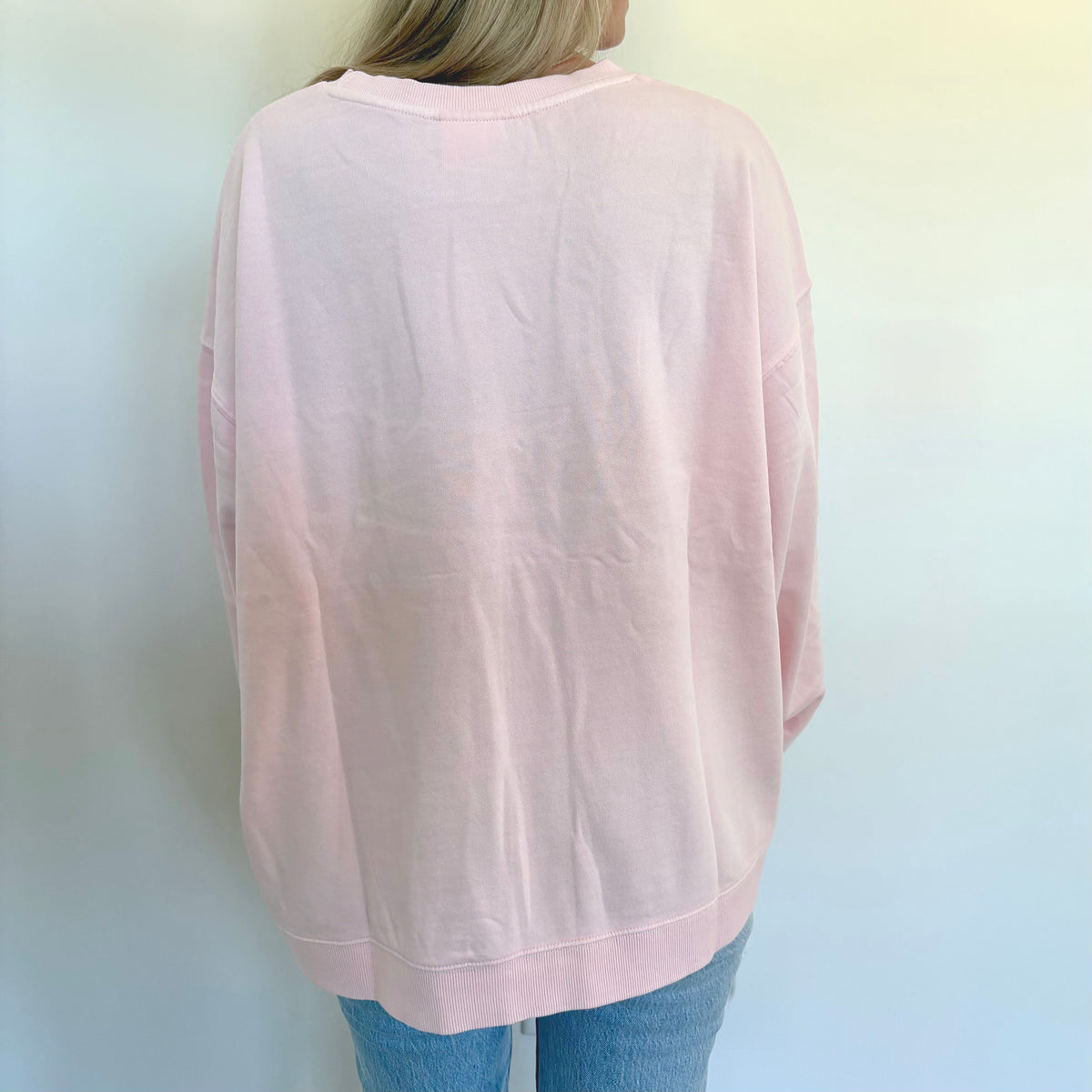 Blush Oversized Boxy Crew