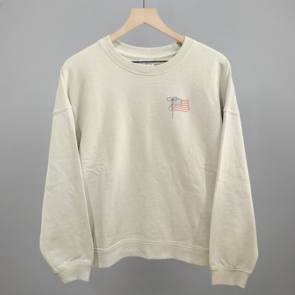 American Flag With Bow (Left Chest)