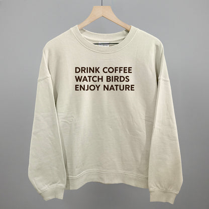 Drink Coffee Watch Birds Enjoy Nature