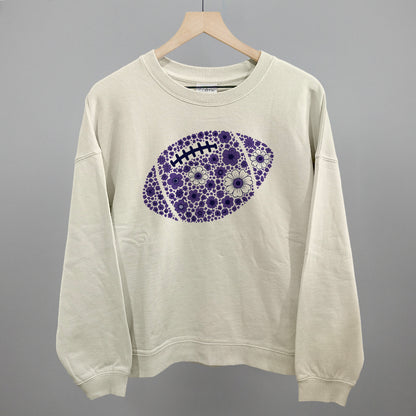 Floral Football Purple
