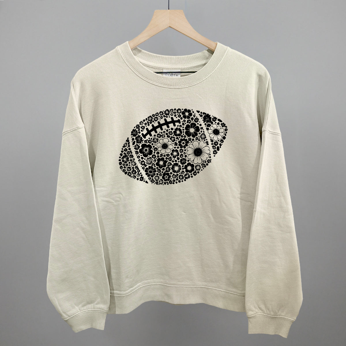 Floral Football Black