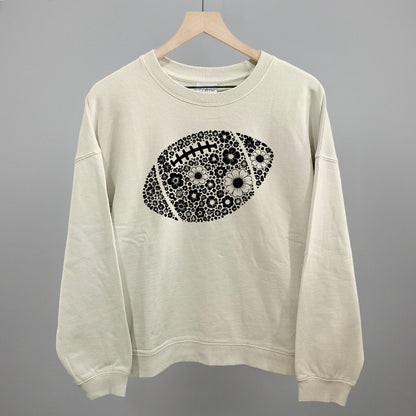 Floral Football Black