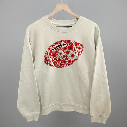 Floral Football Red