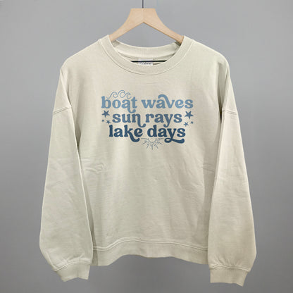 Boat Waves, Sun Rays, Lake Days