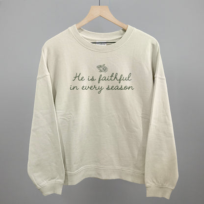He Is Faithful In Every Season (Green Script)