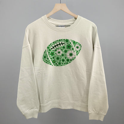Floral Football Green