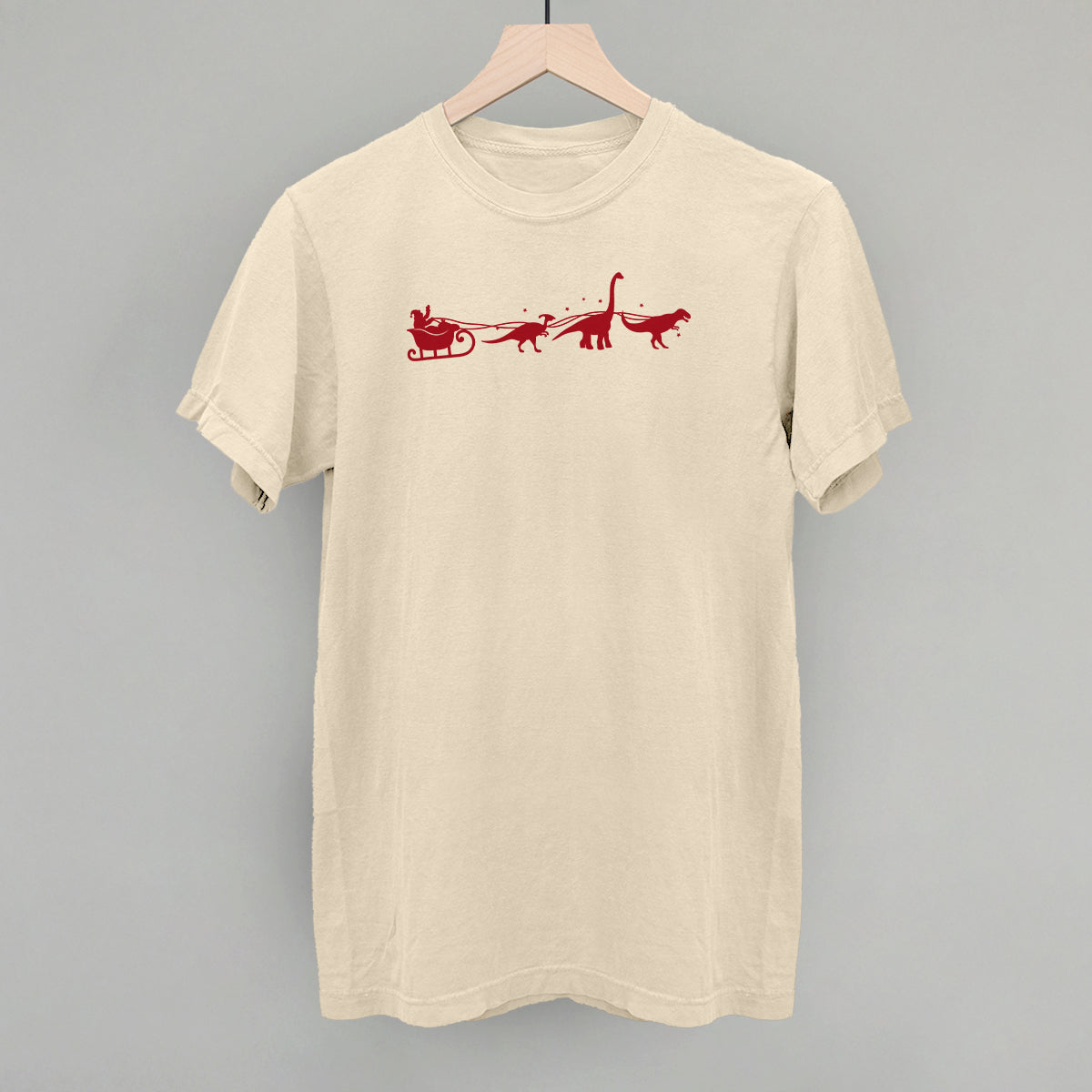 Dinosaurs And Santa's Sleigh