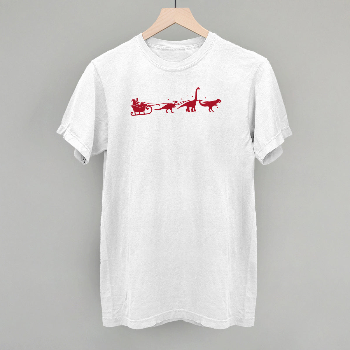 Dinosaurs And Santa's Sleigh