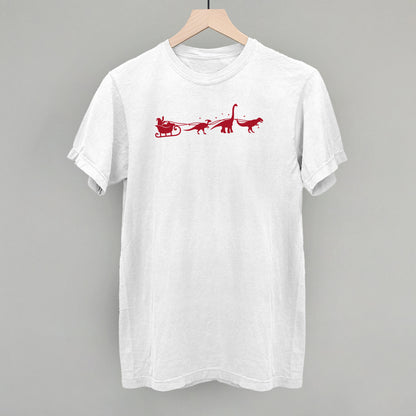 Dinosaurs And Santa's Sleigh