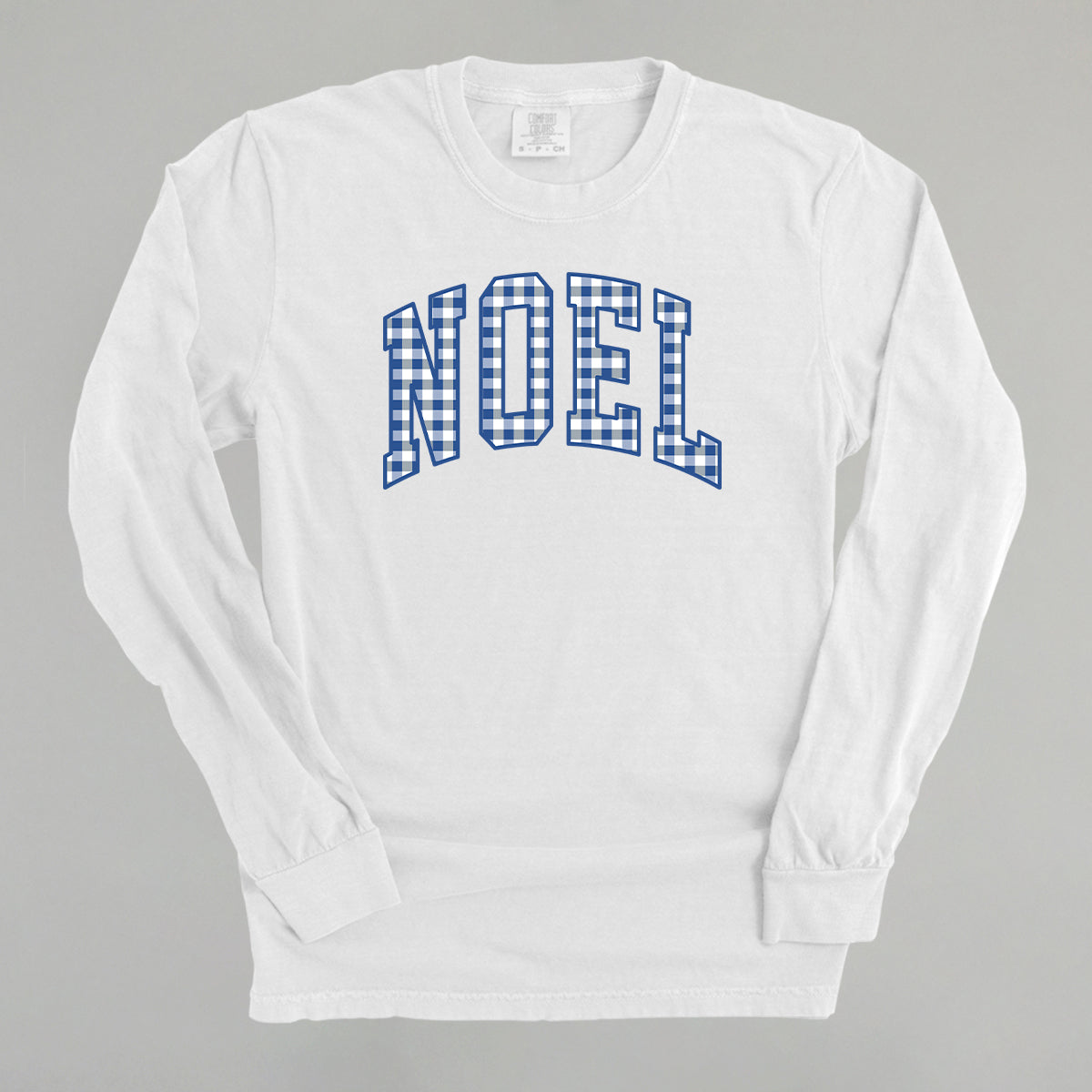Noel Blue Gingham Arch