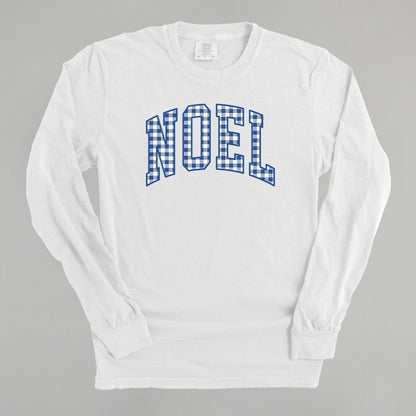 Noel Blue Gingham Arch