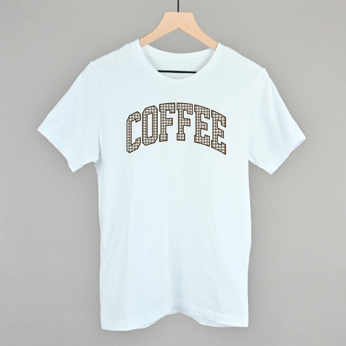Coffee Gingham Arch