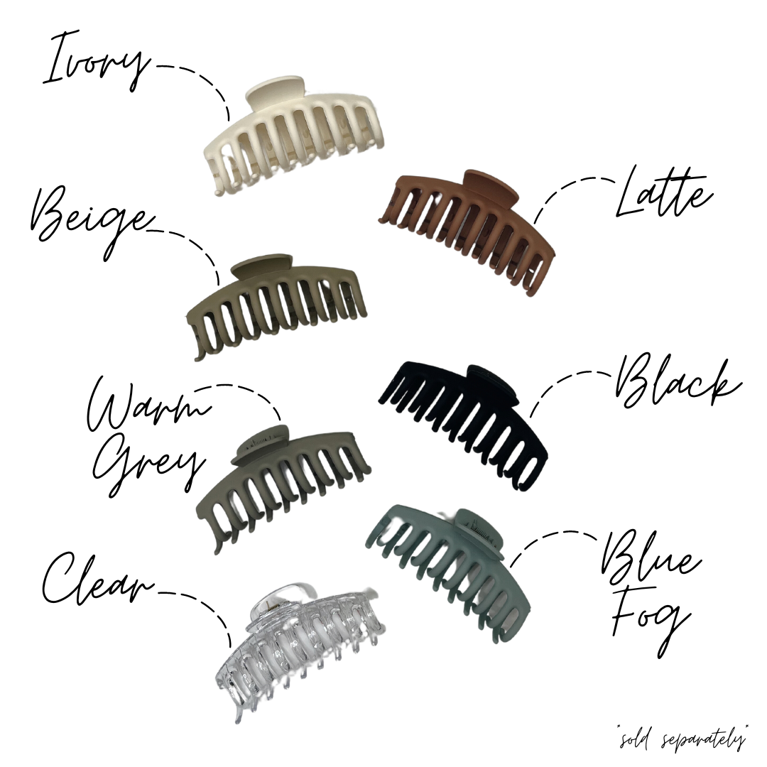 Beige Classic Claw Clip