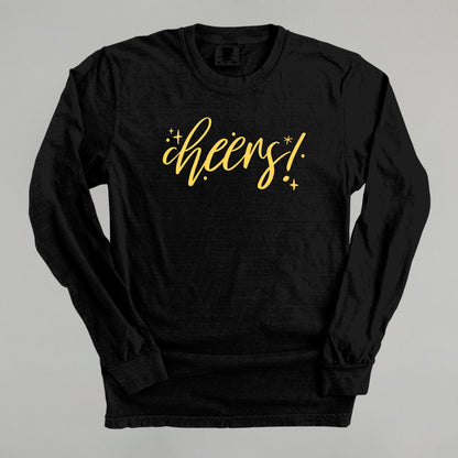 Cheers Gold Script + Sparkles