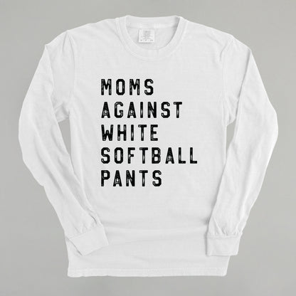 Moms Against White Softball Pants