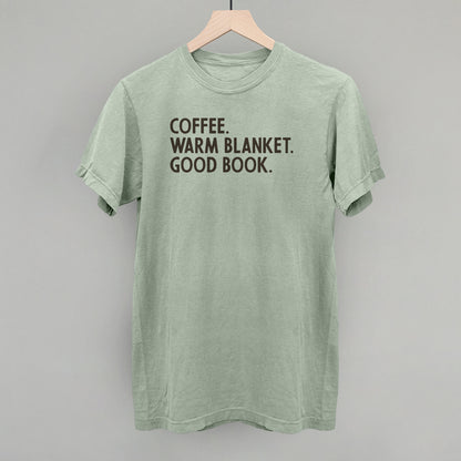 Coffee Warm Blanket Good Book