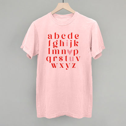 I Heart U Alphabet