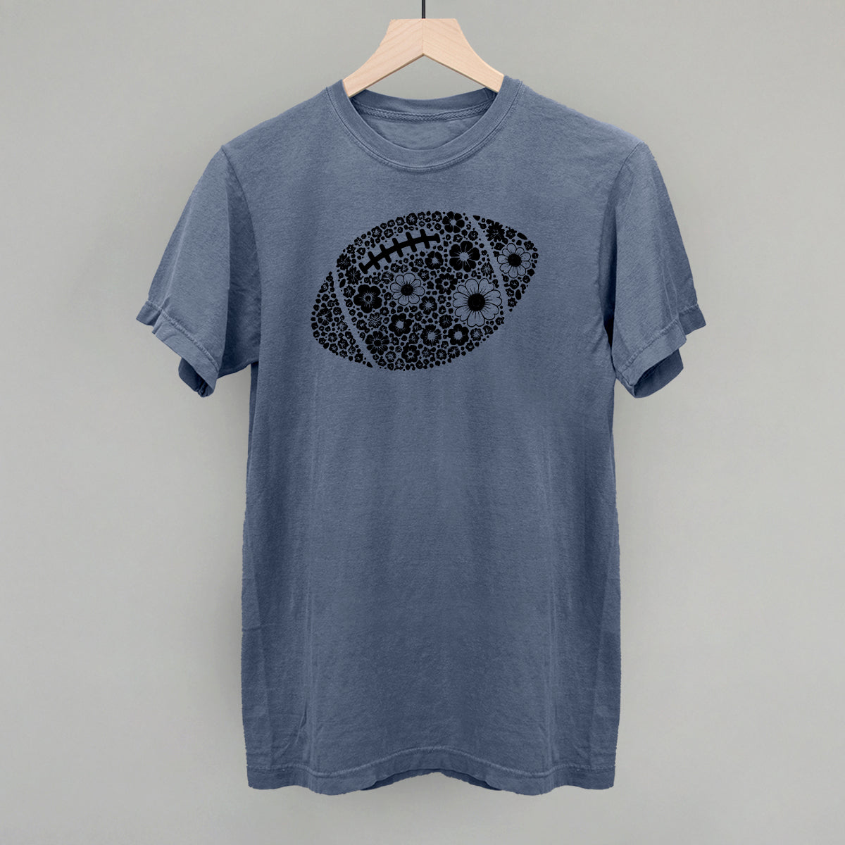 Floral Football Black