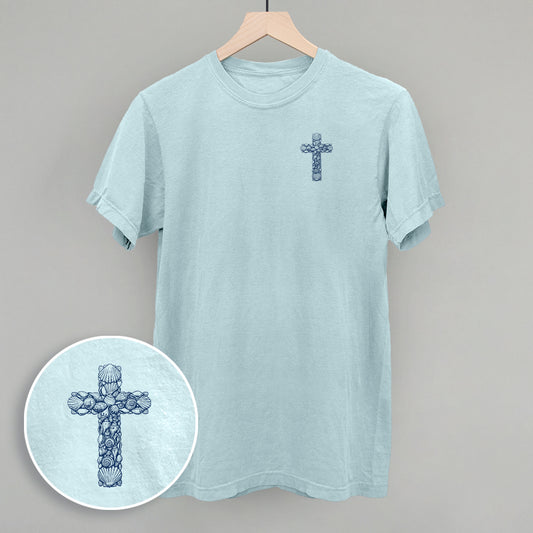 Seashell Cross (Left Chest)