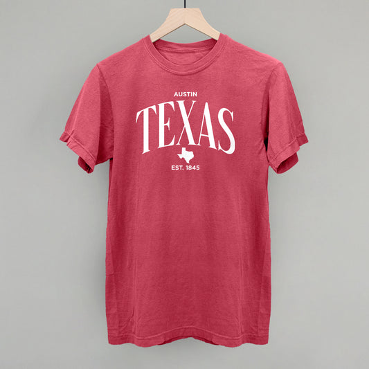 Texas Est. 1845 (White)