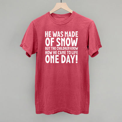 He Was Made Of Snow