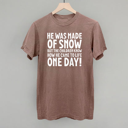 He Was Made Of Snow