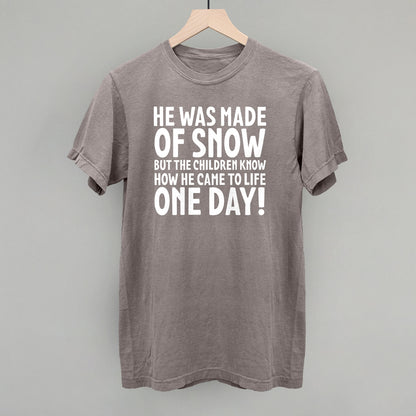 He Was Made Of Snow