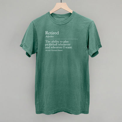 Retired Definition (Pickleball)
