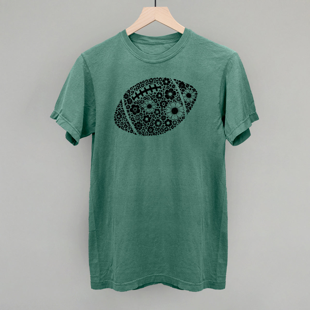 Floral Football Black