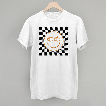 Pumpkin Smiley Face Checker