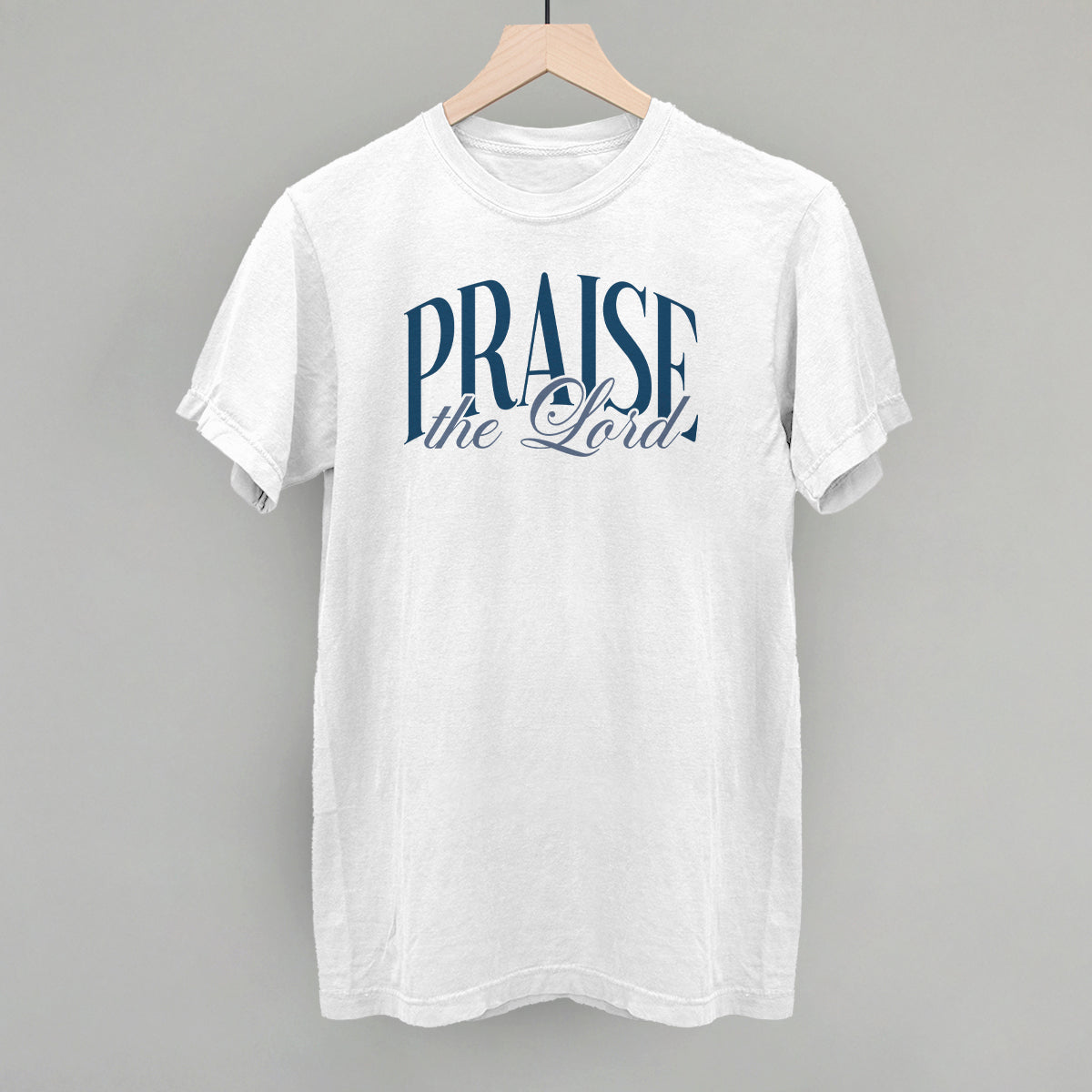 Praise The Lord Blue Script