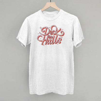 Deck The Halls Sparkle Script (Red)