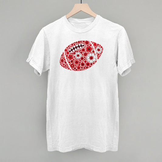 Floral Football Red