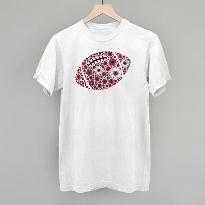 Floral Football Maroon