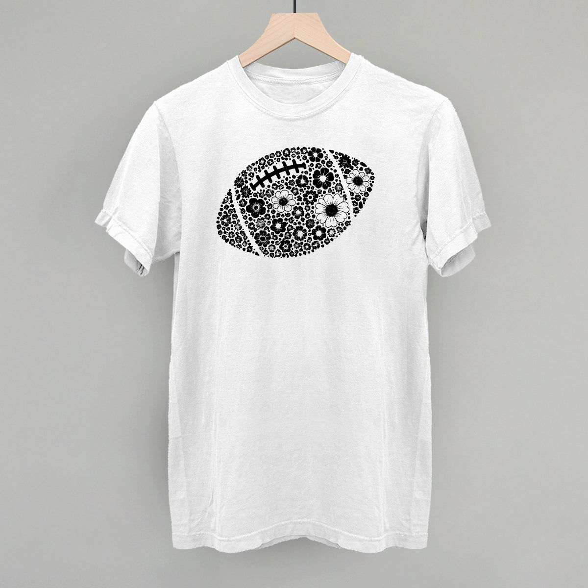 Floral Football Black