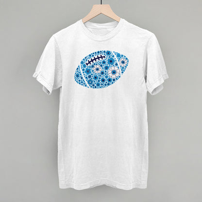 Floral Football Blue
