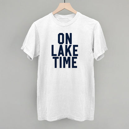 On Lake Time Block Letters