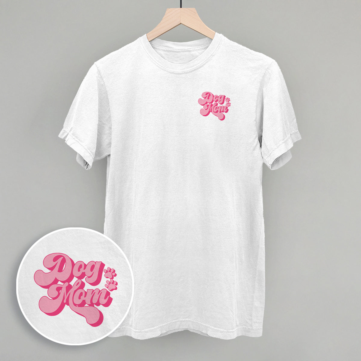 Dog Mom Retro (Left Chest)