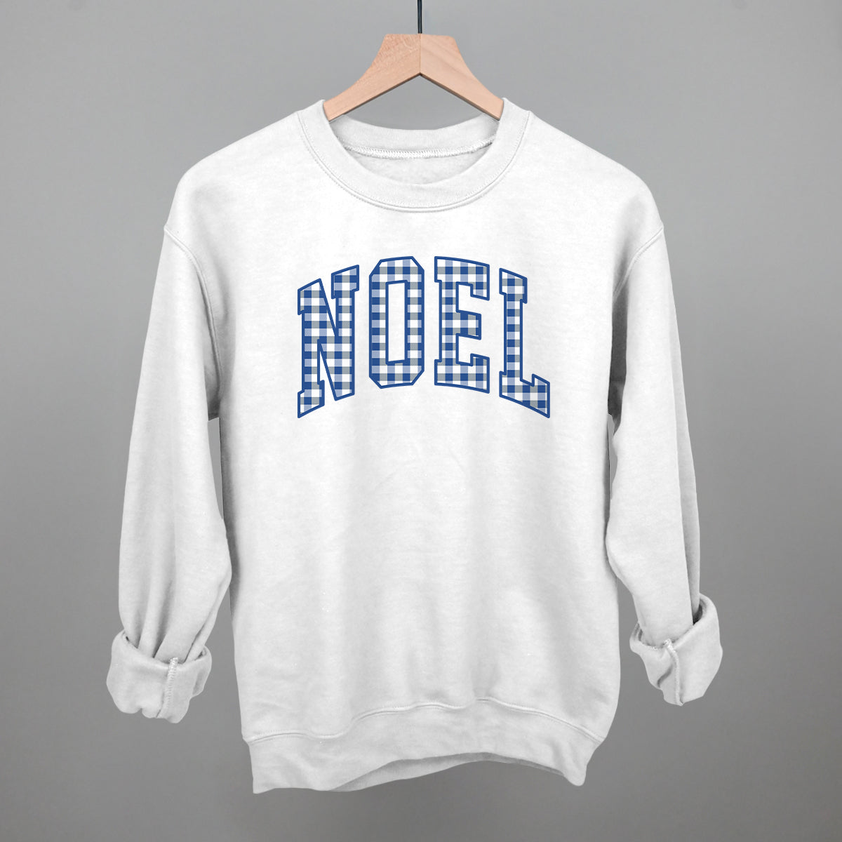 Noel Blue Gingham Arch