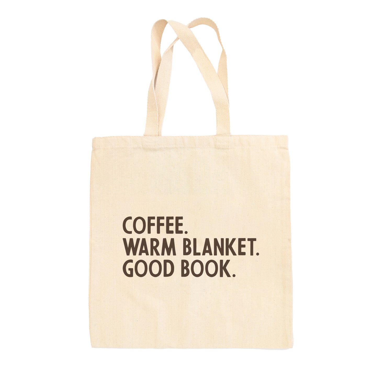 Coffee Warm Blanket Good Book (Tote Bag)