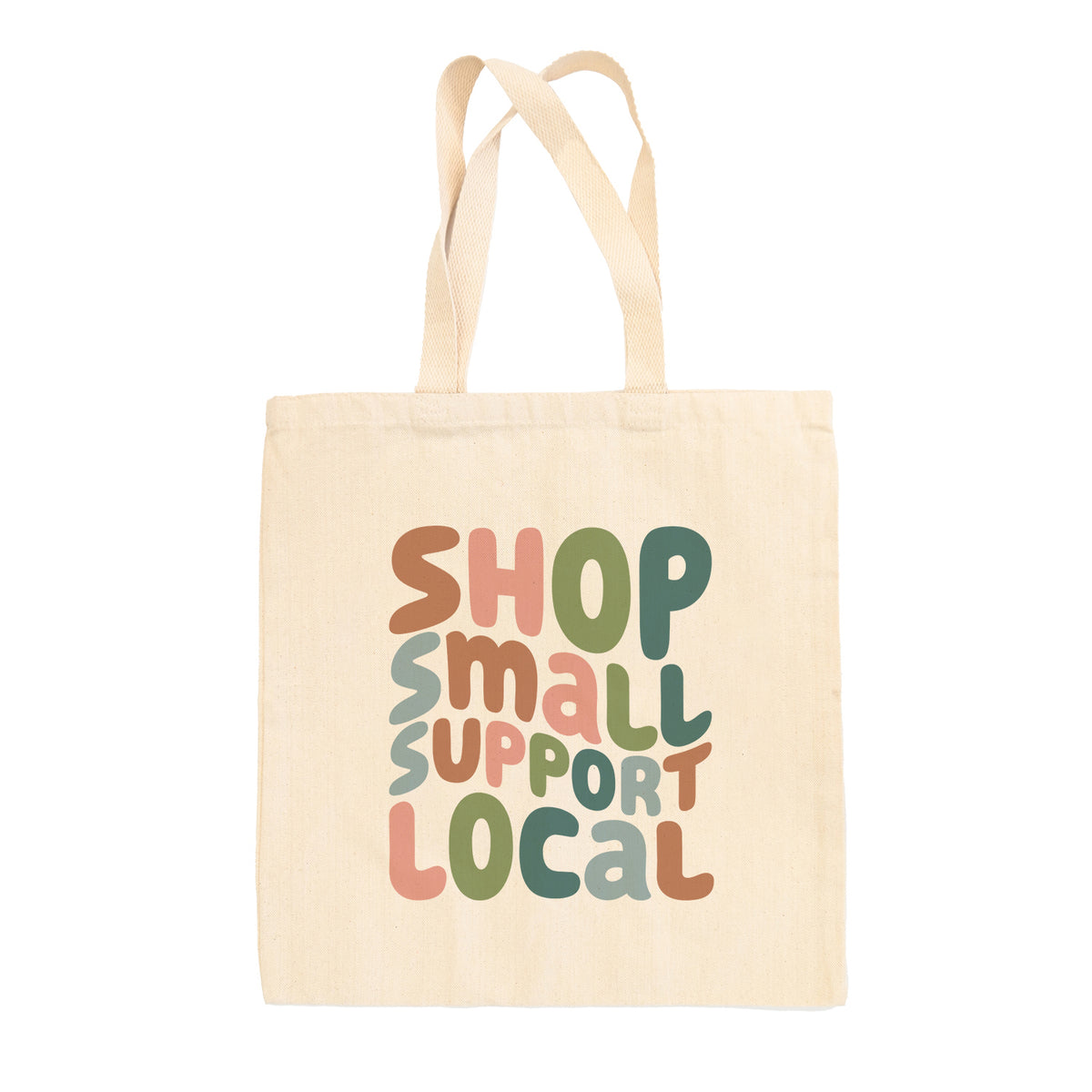 Shop Local Support Small Multicolor Tote Bag