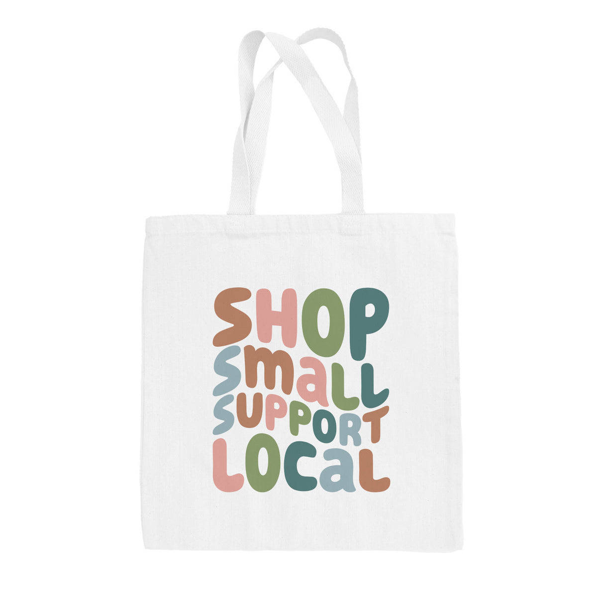 Shop Local Support Small Multicolor Tote Bag