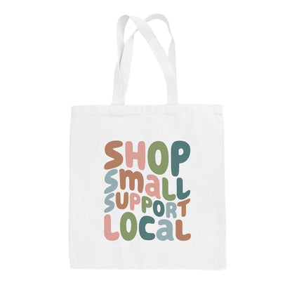 Shop Local Support Small Multicolor Tote Bag