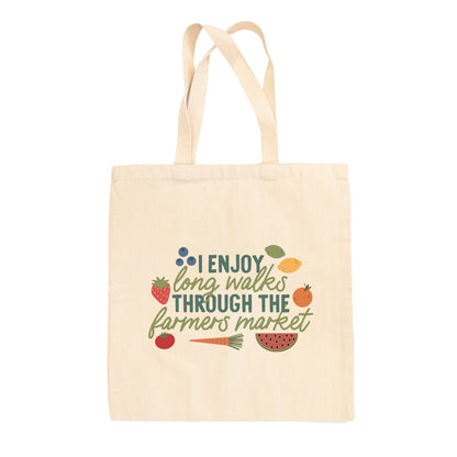 Long Walks Through The Farmers Market Tote Bag