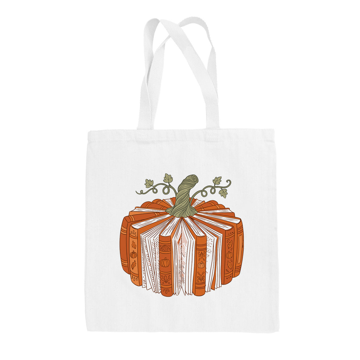 Pumpkin Book Tote Bag