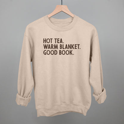 Hot Tea Warm Blanket Good Book