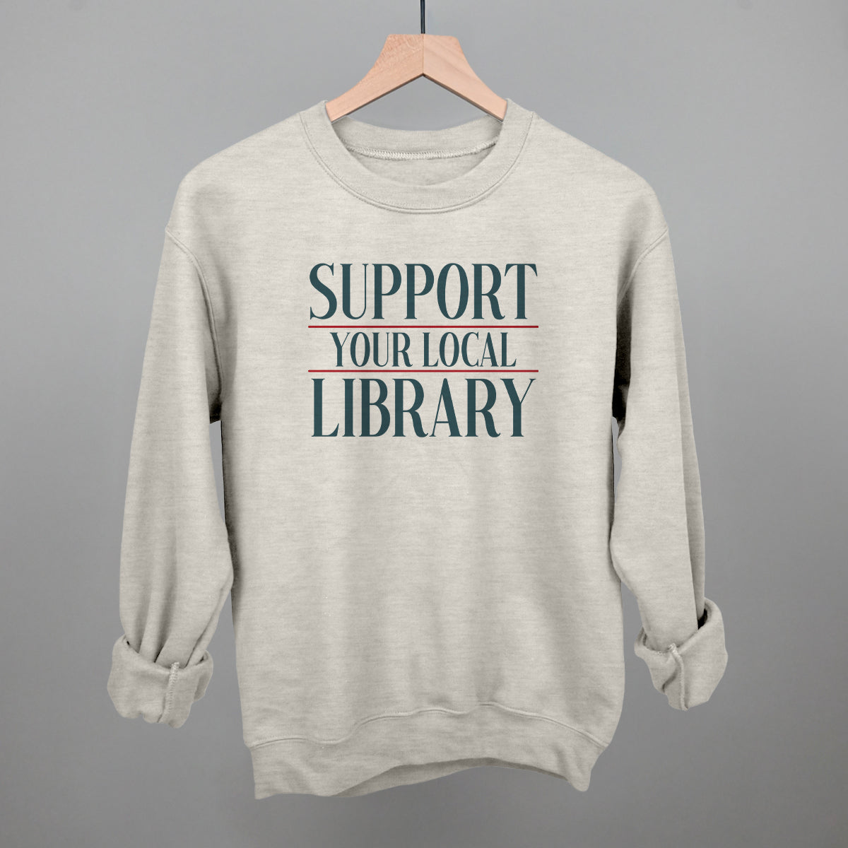 Support Your Local Library Serif