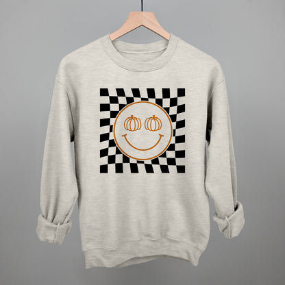 Pumpkin Smiley Face Checker