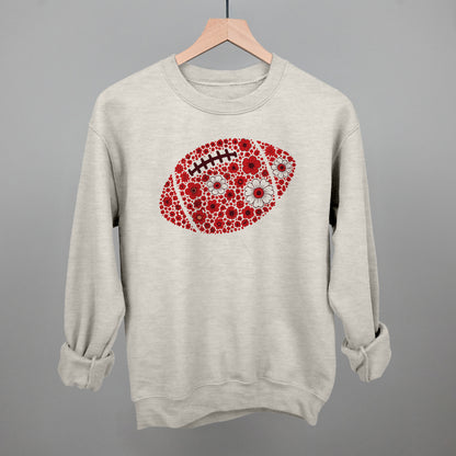Floral Football Red