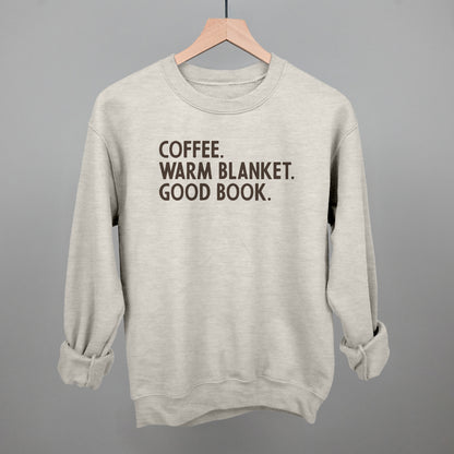 Coffee Warm Blanket Good Book